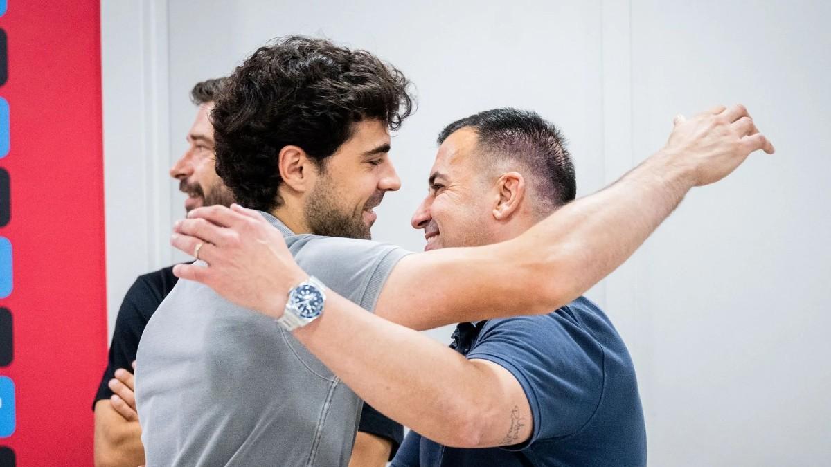 Ricard Ares, junto a Ignacio Alabart