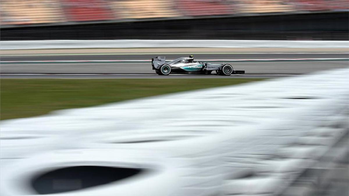 Nico Rosberg, rodando en el CIrcuit