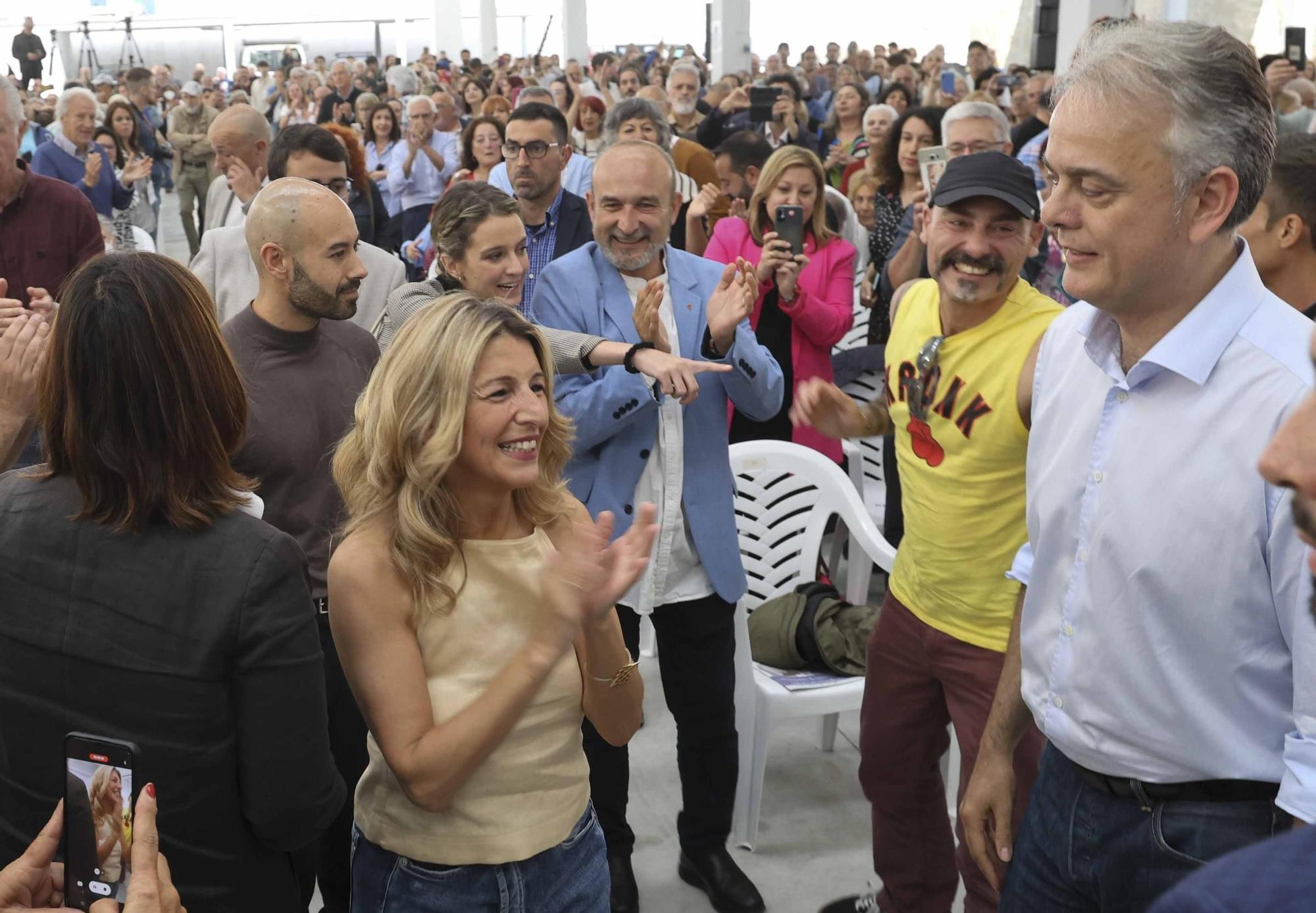 Yolanda Díaz hace campaña por Unides Podemos en Alicante