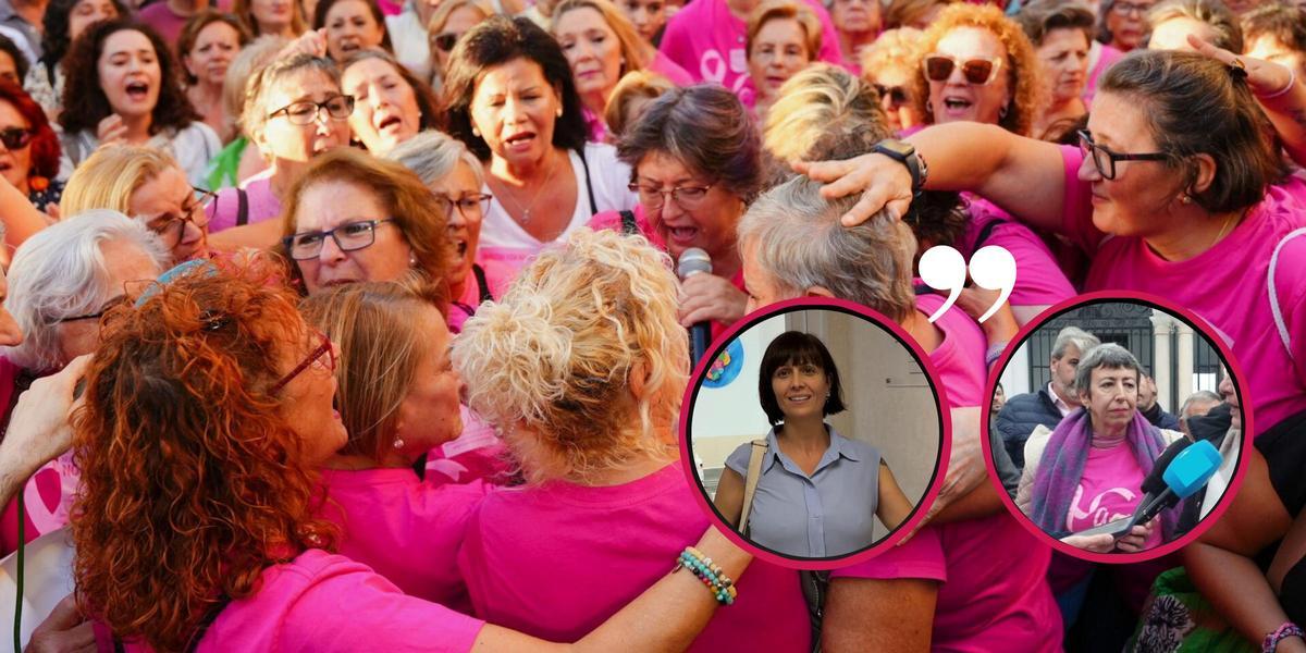 Cristina Fernández y Rosario Castro, afectadas por el cribado de cáncer de mama de la Junta de Andalucía.