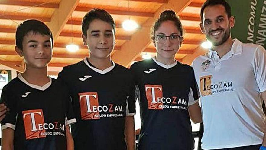 Los tres zamoranos que compitieron en el Master Nacional.