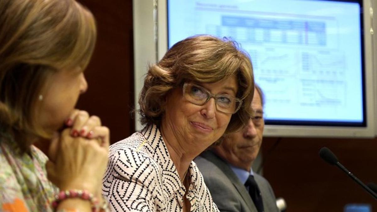 La 'consellera' de Ensenyament, Irene Rigau, presenta el curso escolar 2015-2016.