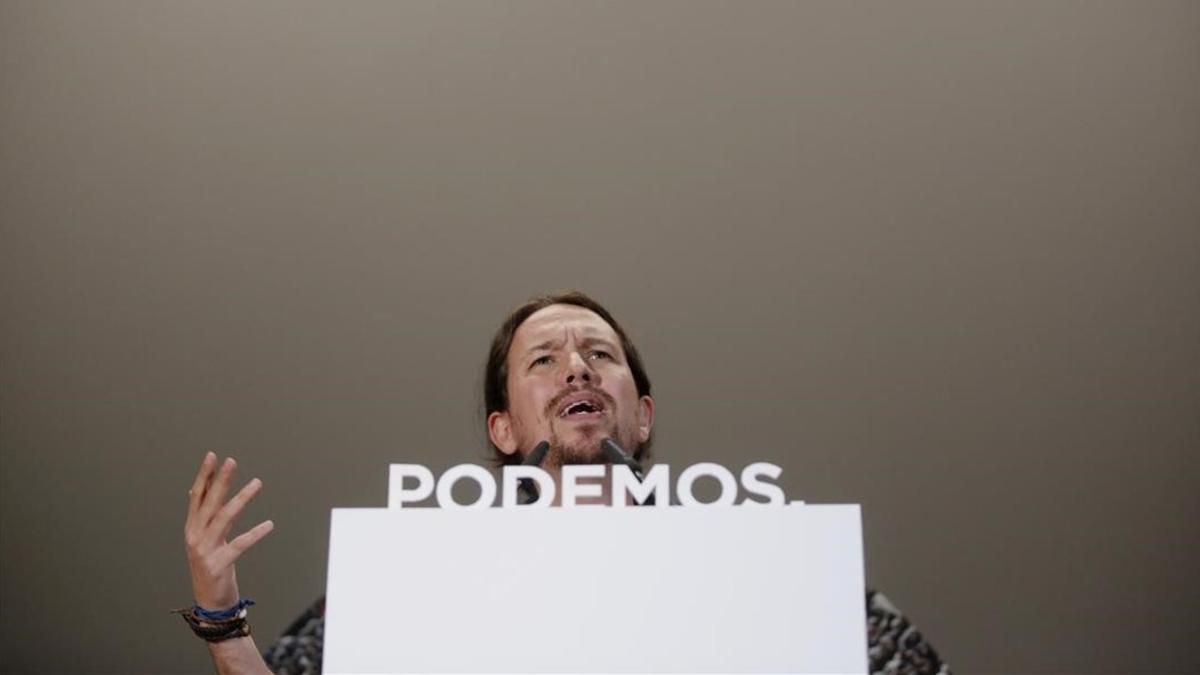 El secretario general de Podemos, Pablo Iglesias.