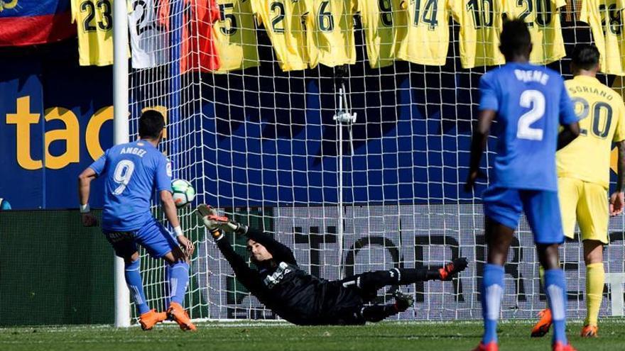 El Villarreal suma tres puntos clave ante el Getafe con Asenjo de héroe (1-0)