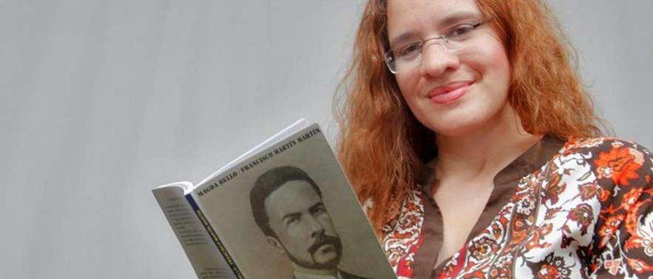 La escritora nicaragüense Magda Bello estará hoy en Silleda recitando sus poemas. // Bismarck Picado