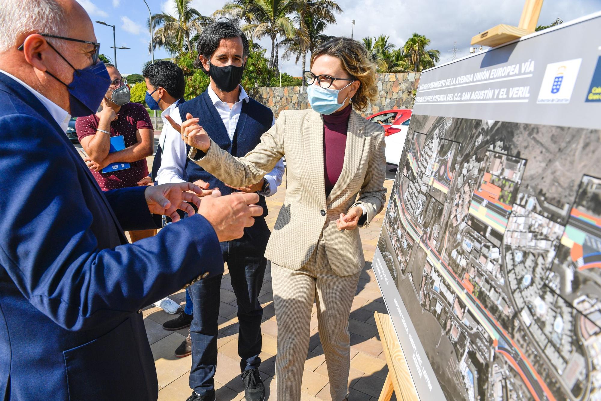 Inauguración de la Avenida de la Unión Europea en San Agustín