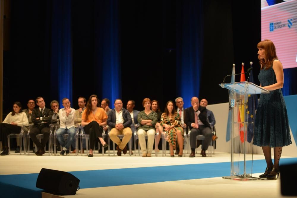 Los premiados, durante la gala // Gustavo Santos