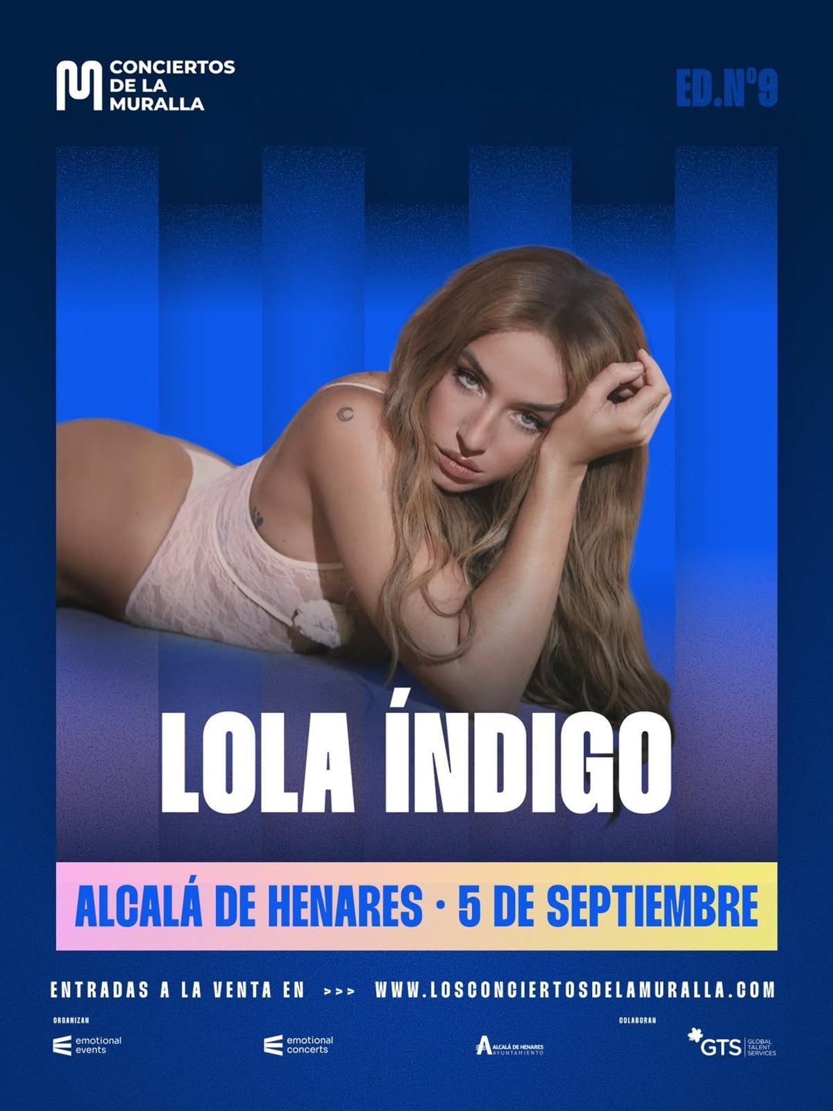 Cartel concierto Lola Índigo
