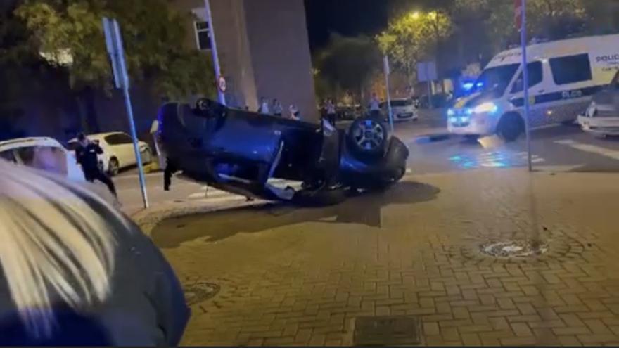 Aparatoso accidente entre dos vehículos en la zona universitaria de Castelló