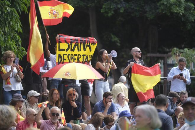 Manifestación contra la amnistía en Las Palmas de Gran Canarias