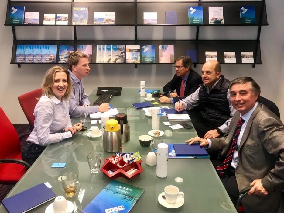 Reuniones de la delegación canaria en Londres.