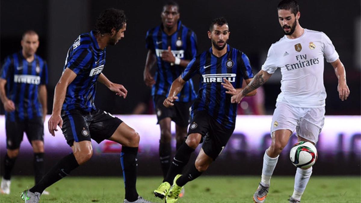 Isco, en un partido de pretemporada ante el Inter