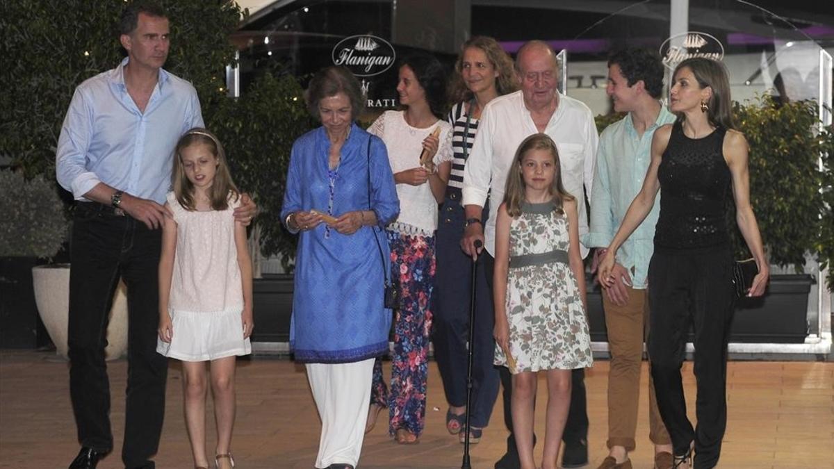 La familia real se reúne en Mallorca