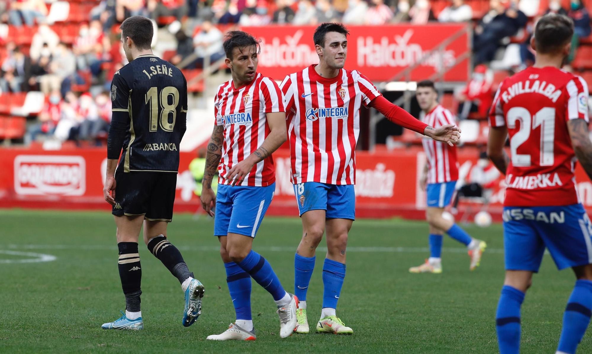 El partido entre el Sporting y el Lugo, en imágenes