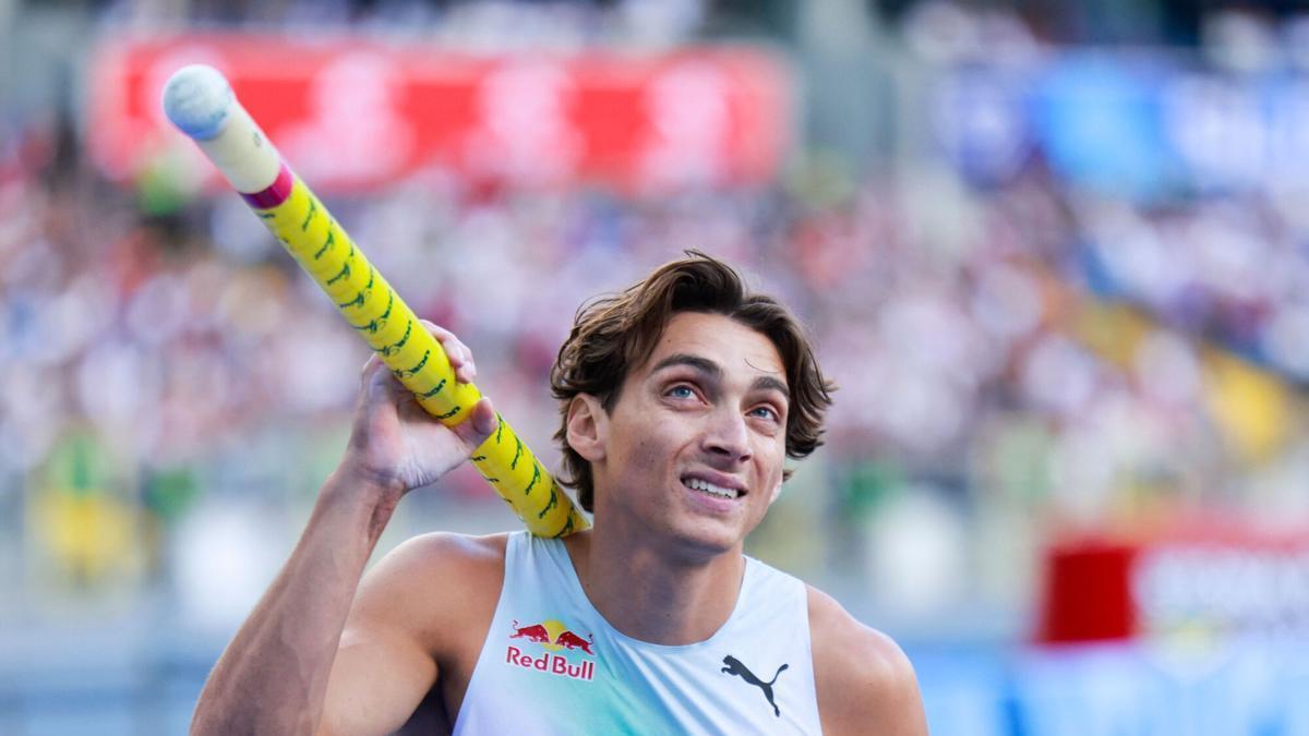 Armand Duplantis, en Katowice, Poland.
