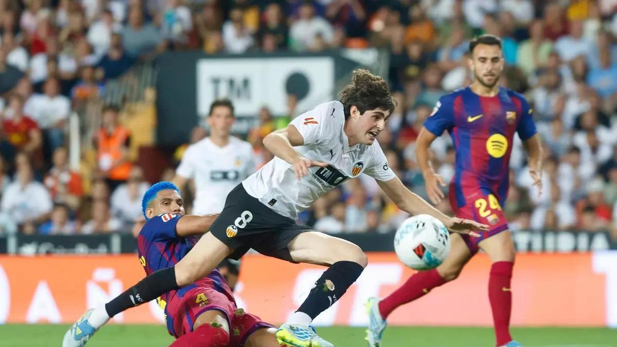 Imagen del último Valencia Barça