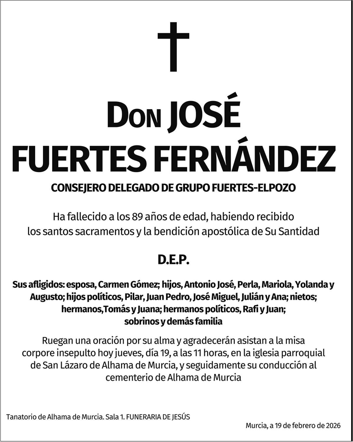 Don José Fuertes Fernández