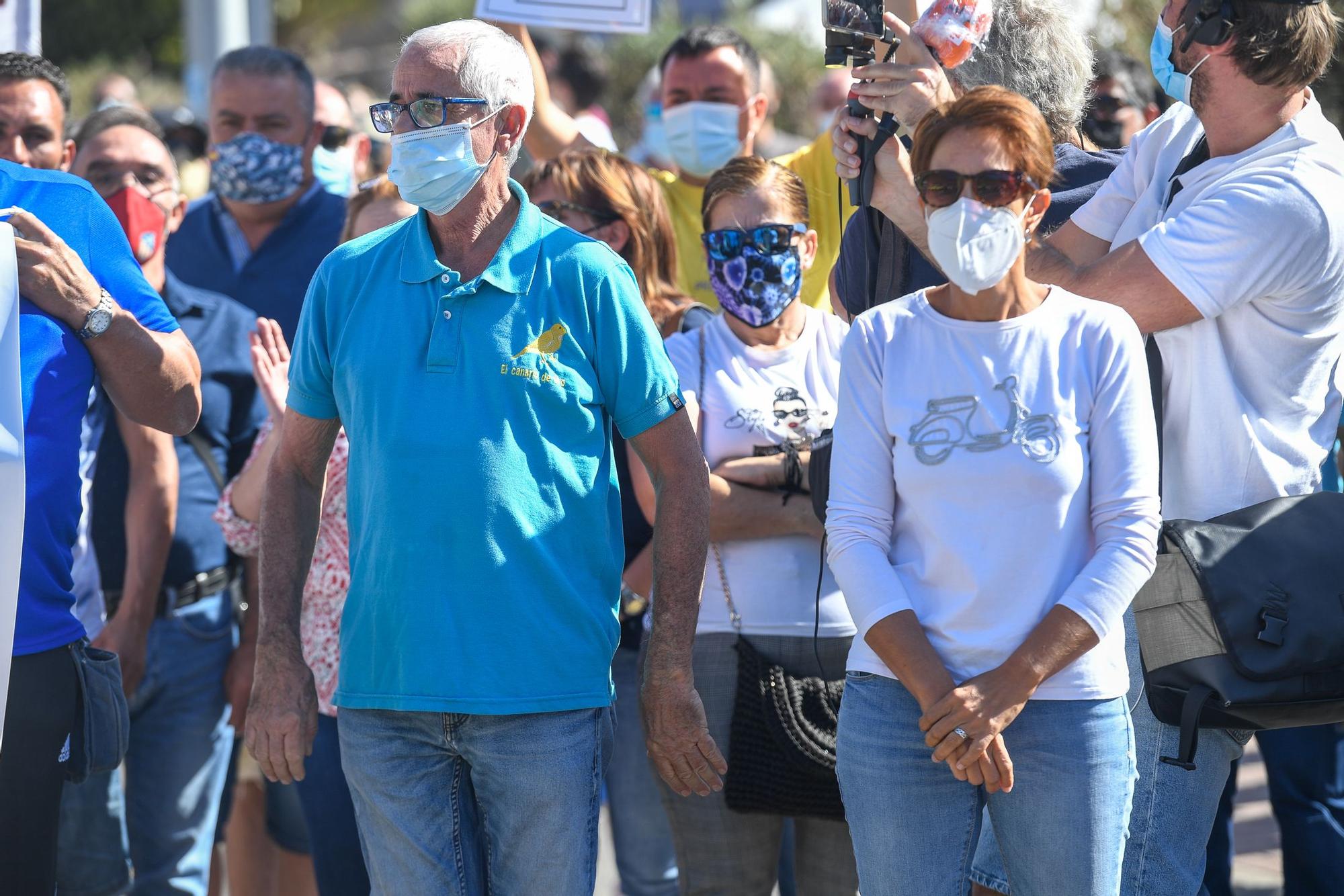 Marcha pro-turismo en Mogán