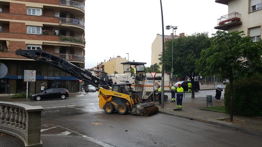 Berga comença la primera fase de pavimentació de diversos trams de carrers