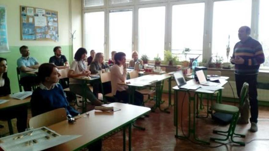 Una clase en la escuela de idiomas de Zilina (Eslovaquia).