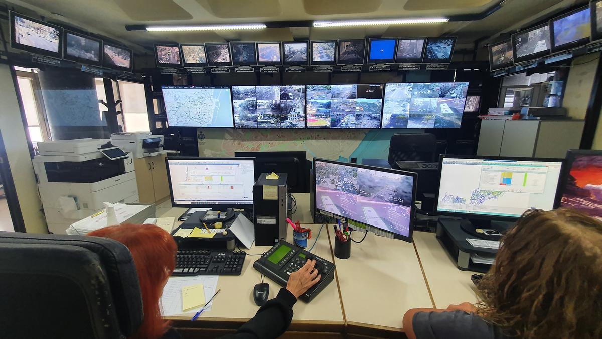 Sala de Control de Tráfico de Santa Cruz de Tenerife.