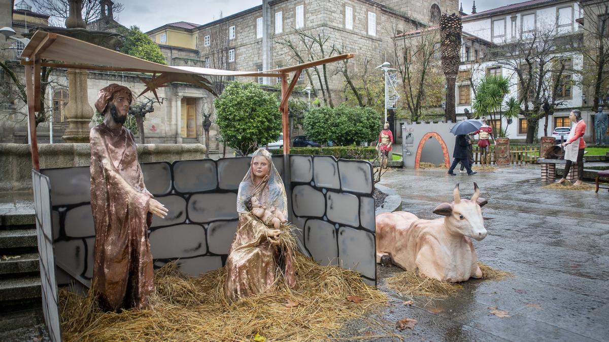 El polémico belén de 2019 en Ourense.