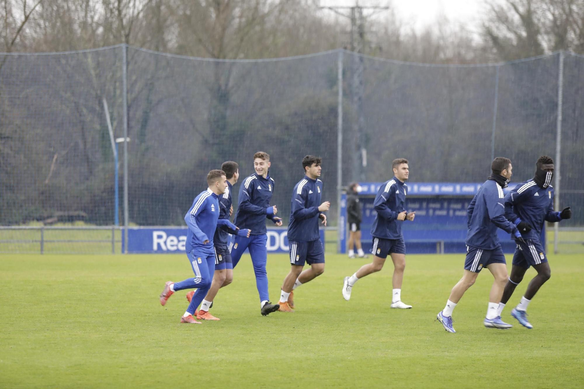 Las imágenes del entrenamiento del Oviedo