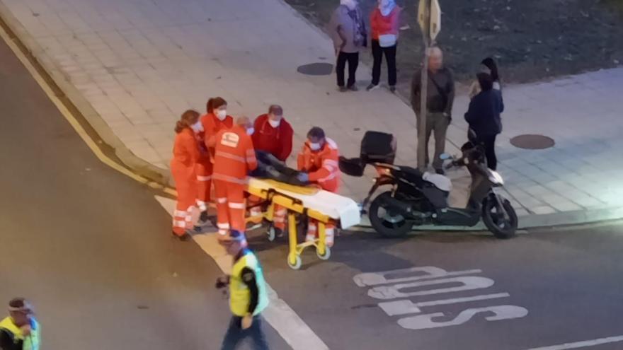 Un motorista herido en accidente en Zamora
