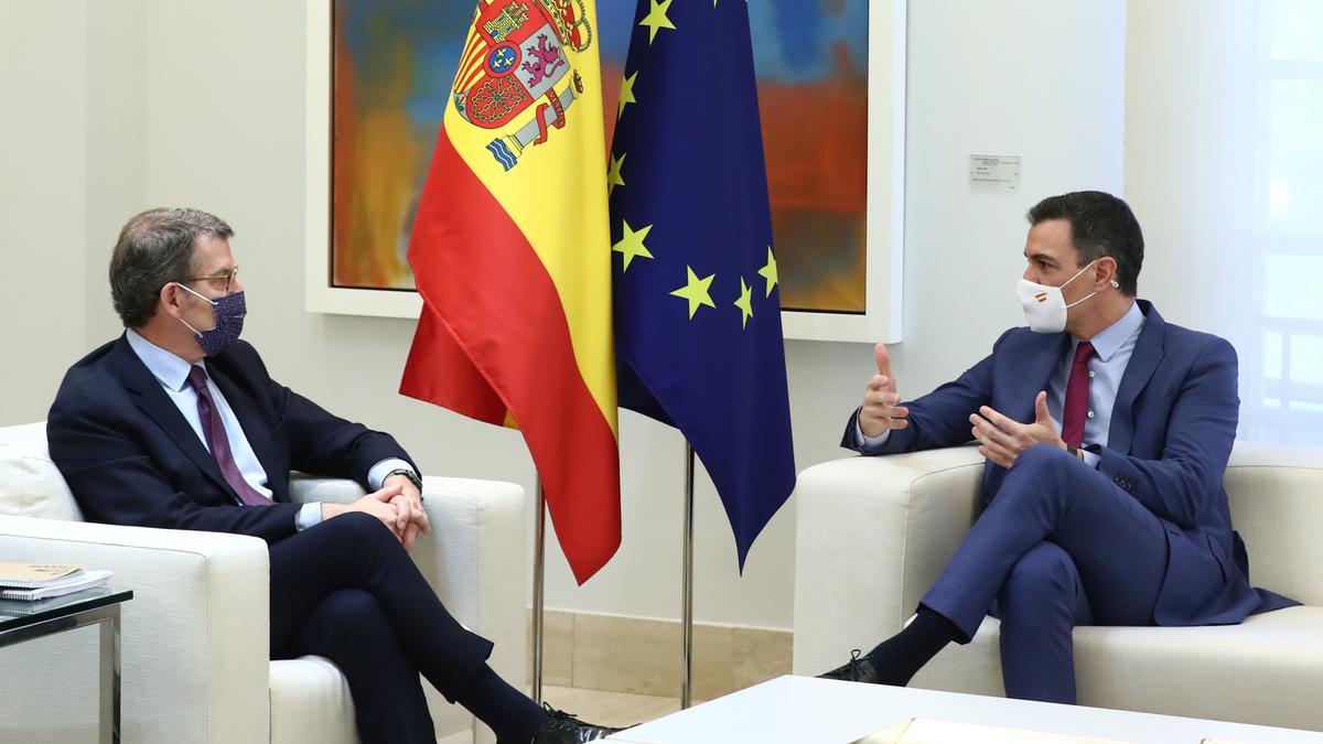 Sánchez i Feijóo, assegurs a la Moncloa