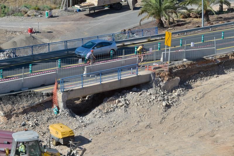 16-08-2018 LAS PALMAS DE GRAN CANARIA. Obra de la rotonda de El Veril. Fotógrafo: ANDRES CRUZ  | 16/08/2018 | Fotógrafo: Andrés Cruz