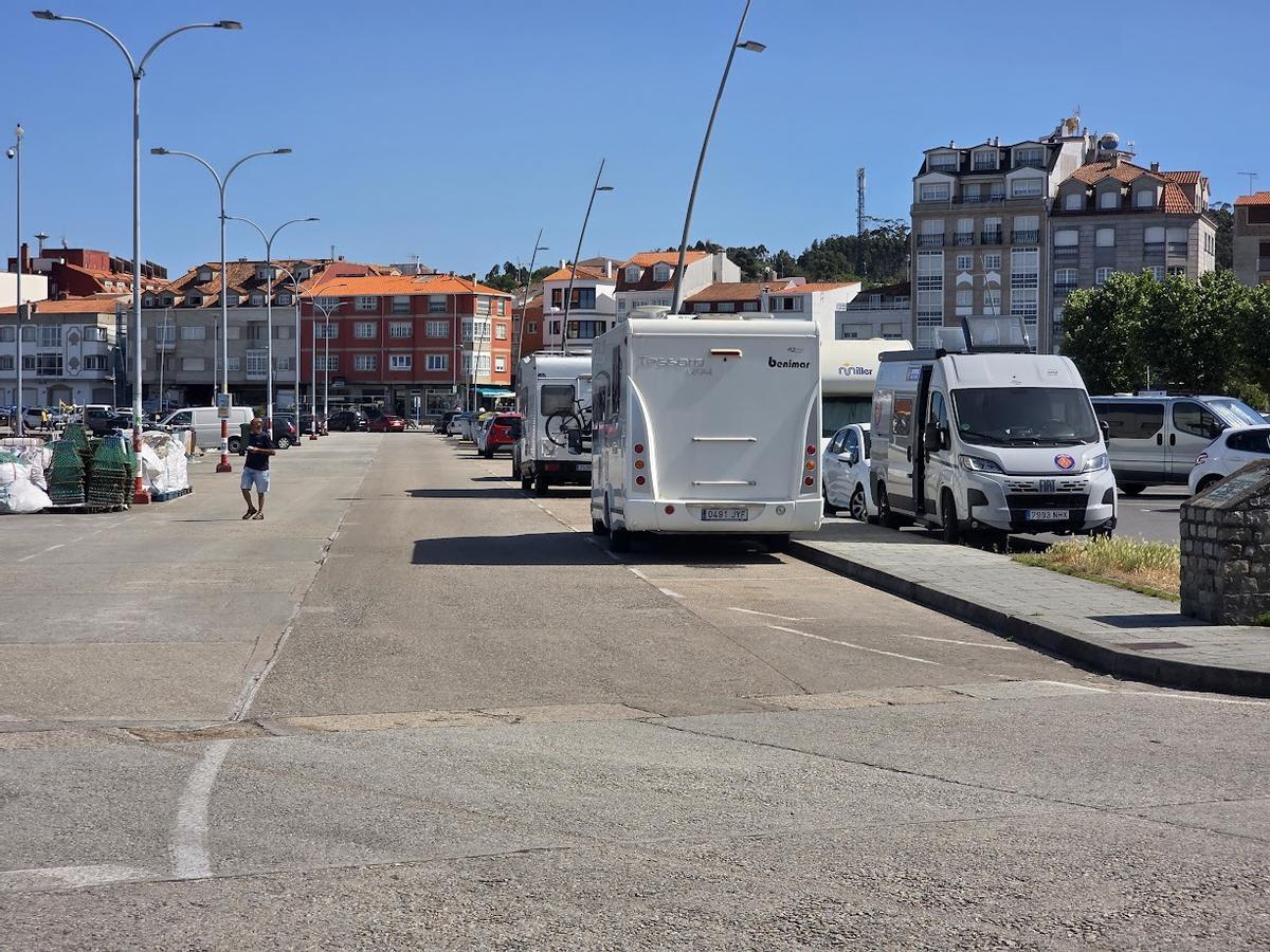 La zona portuaria de O Corgo.