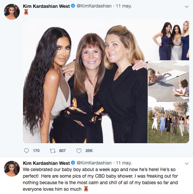 Kim Kardashian y su icono de osito en Twitter ¿es una pista?