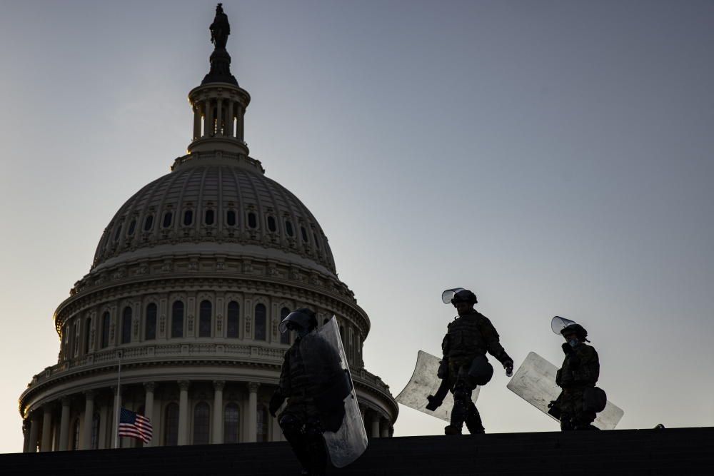 El desplegament de la Guàrdia Nacional al Capitoli, en fotos