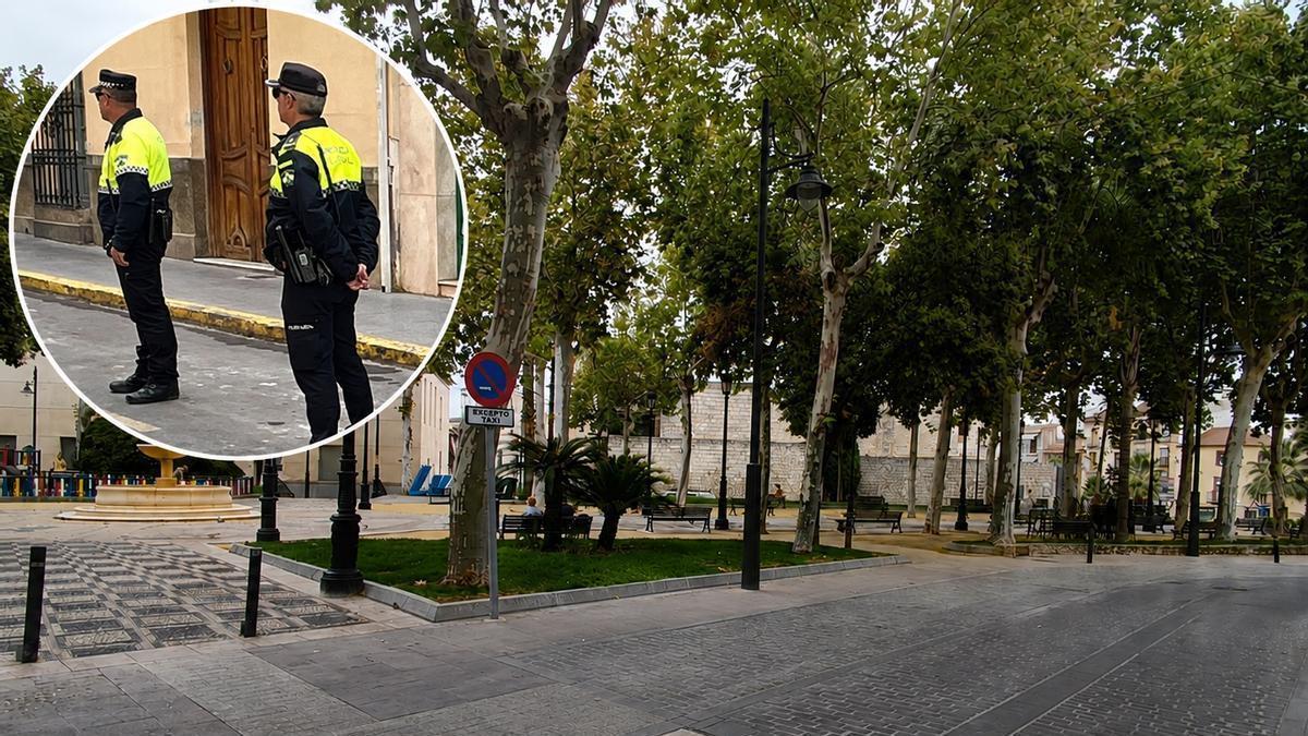 Paseo del Coso en Lucena este lunes, donde anoche fueron detenidos dos hombres por intimidar y realizar gestos obscenos ante dos niñas.