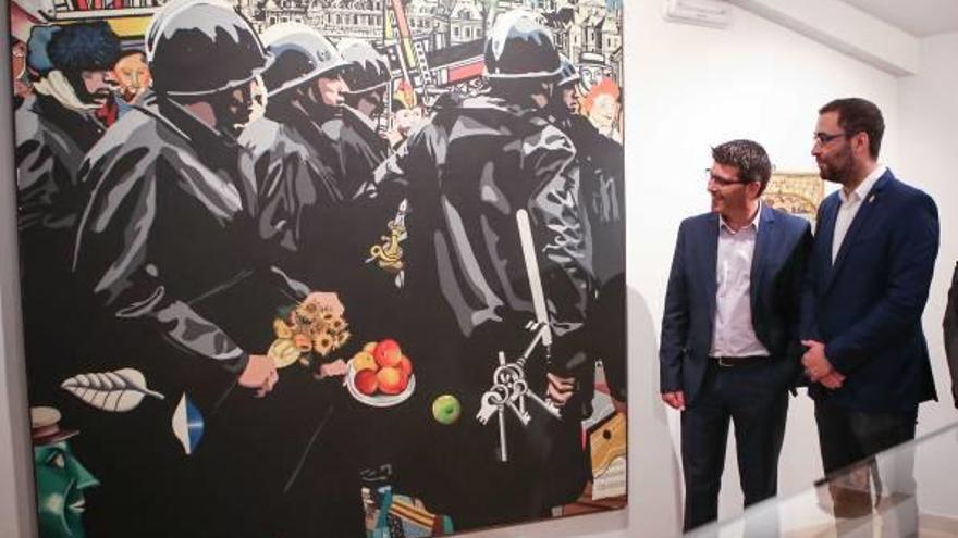 Jorge Rodríguez en la apertura de la exposición «Memòria de la Modernitat».