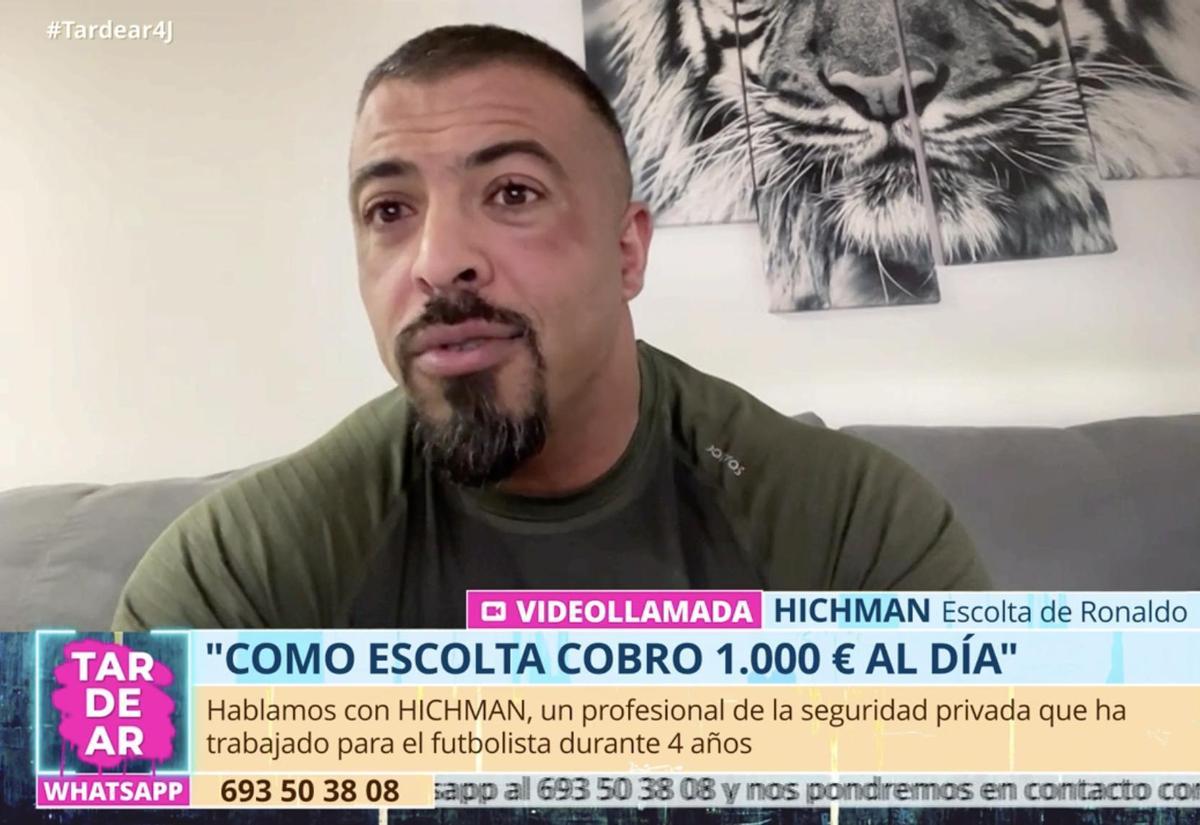 Hichman, ex guardaespaldas de Cristiano Ronaldo