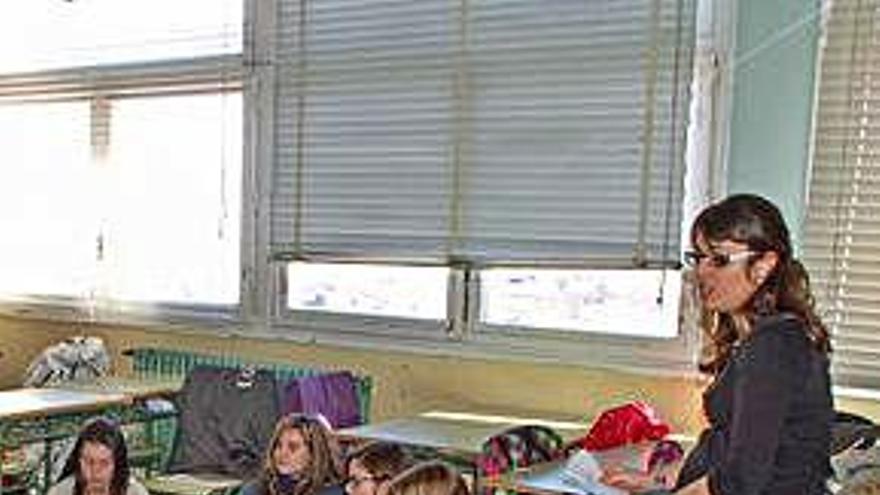 Alumnes en una classe de l&#039;institut Pere Borrell de Puigcerdà