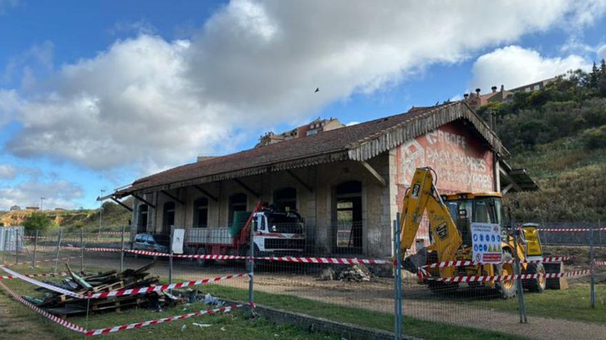 Arranca la reforma de la nave de paquetería la antigua estación de tren de Benavente