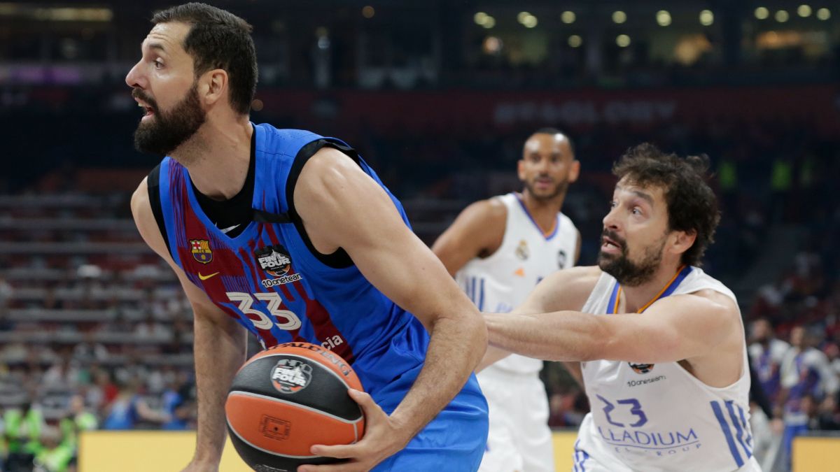 Mirotic lideró al Barça en la primera mitad