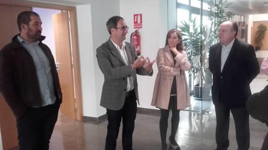 Jordi Sebastià se compromete a ser el «interlocutor» de los polígonos con Europa