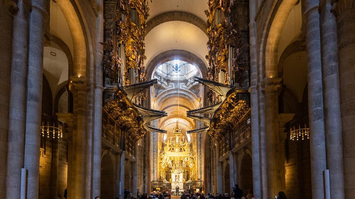 A  iluminación da Catedral de Santiago cumpre un ano  no marco do proxecto da Fundación Iberdrola España e o Cabildo  da Catedral