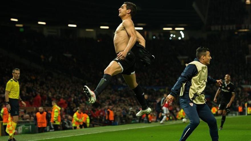 Ben Yedder le da al Sevilla un pase histórico a cuartos en Old Trafford  (1-2)