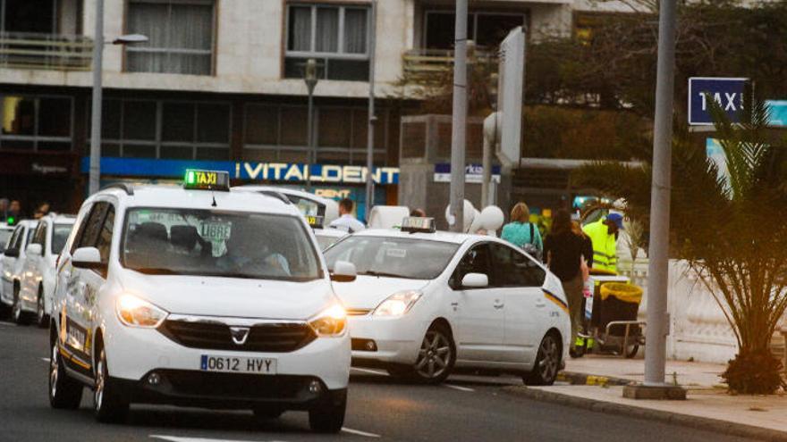 Taxis en la capital grancanaria