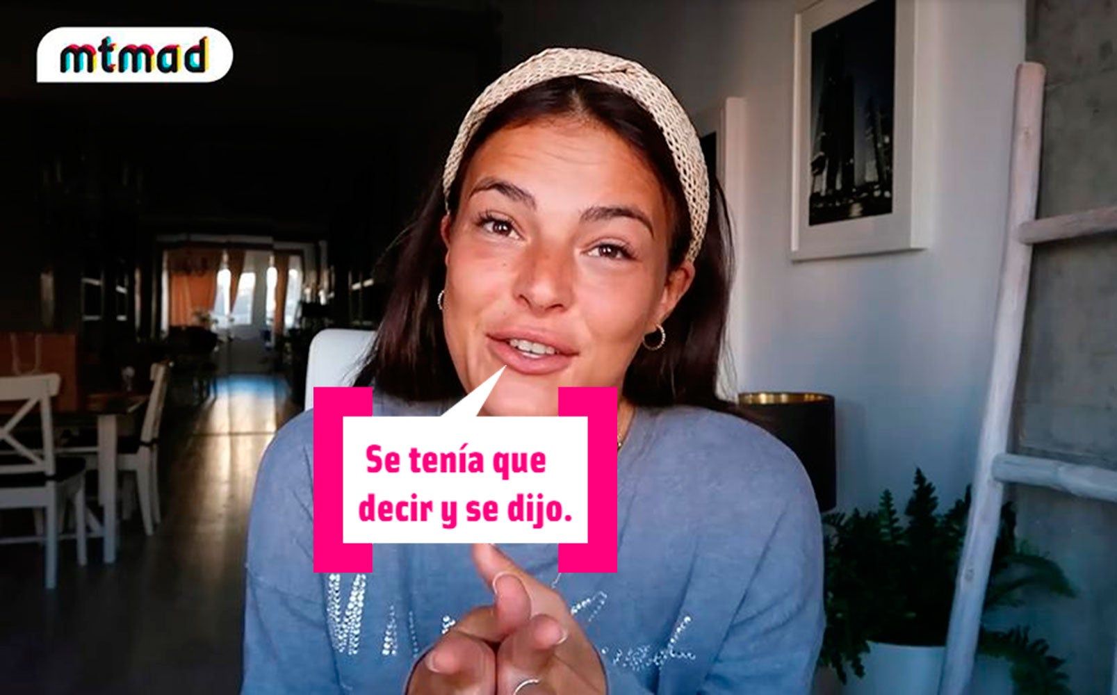 Marta Peñate con bocadillo