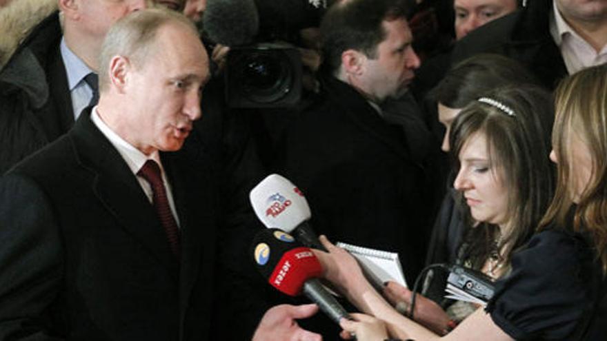 Putin, a por la presidencia de Rusia en un ambiente hostil
