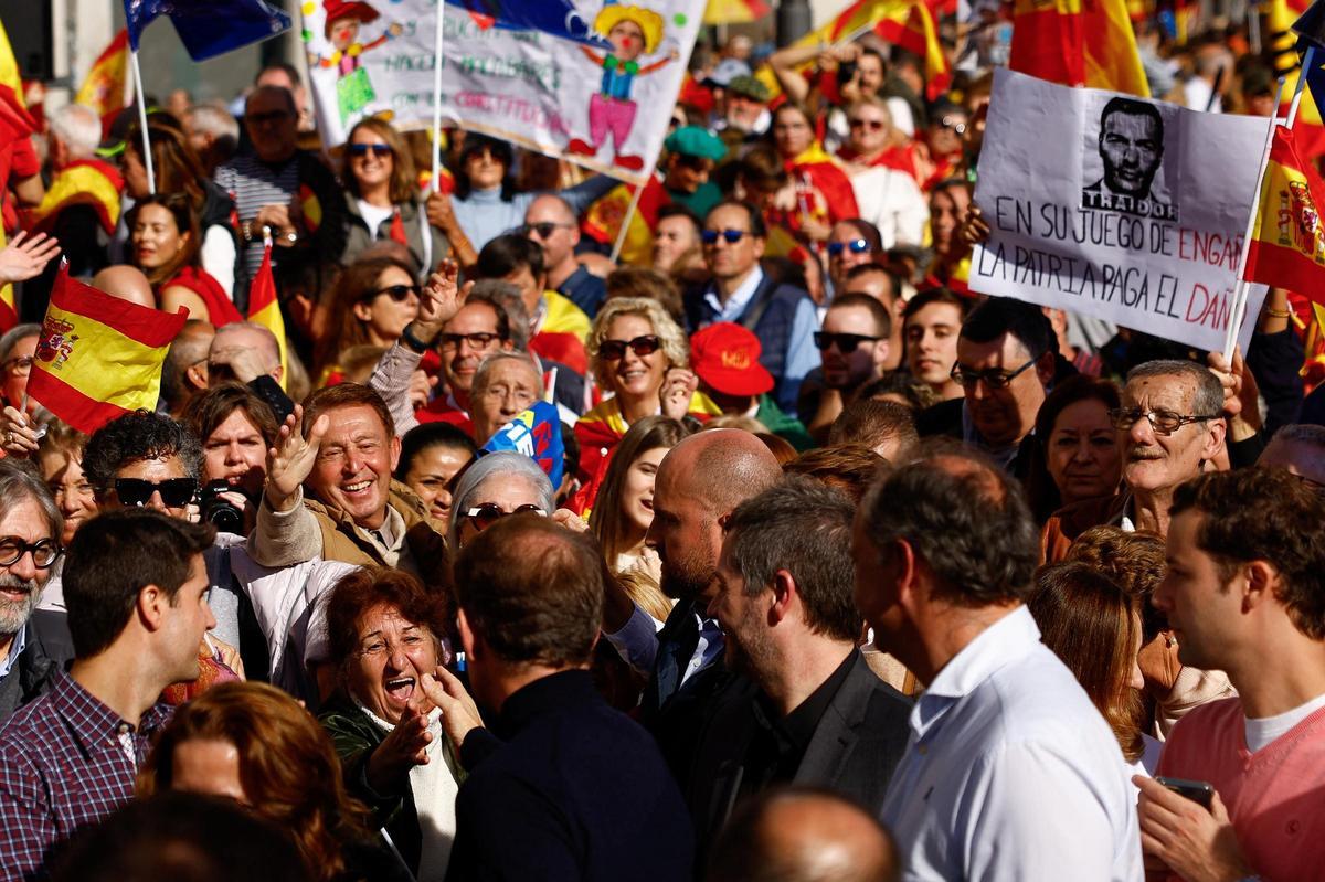 Manifestaciones en ciudades de toda España tras el acuerdo del PSOE y Junts