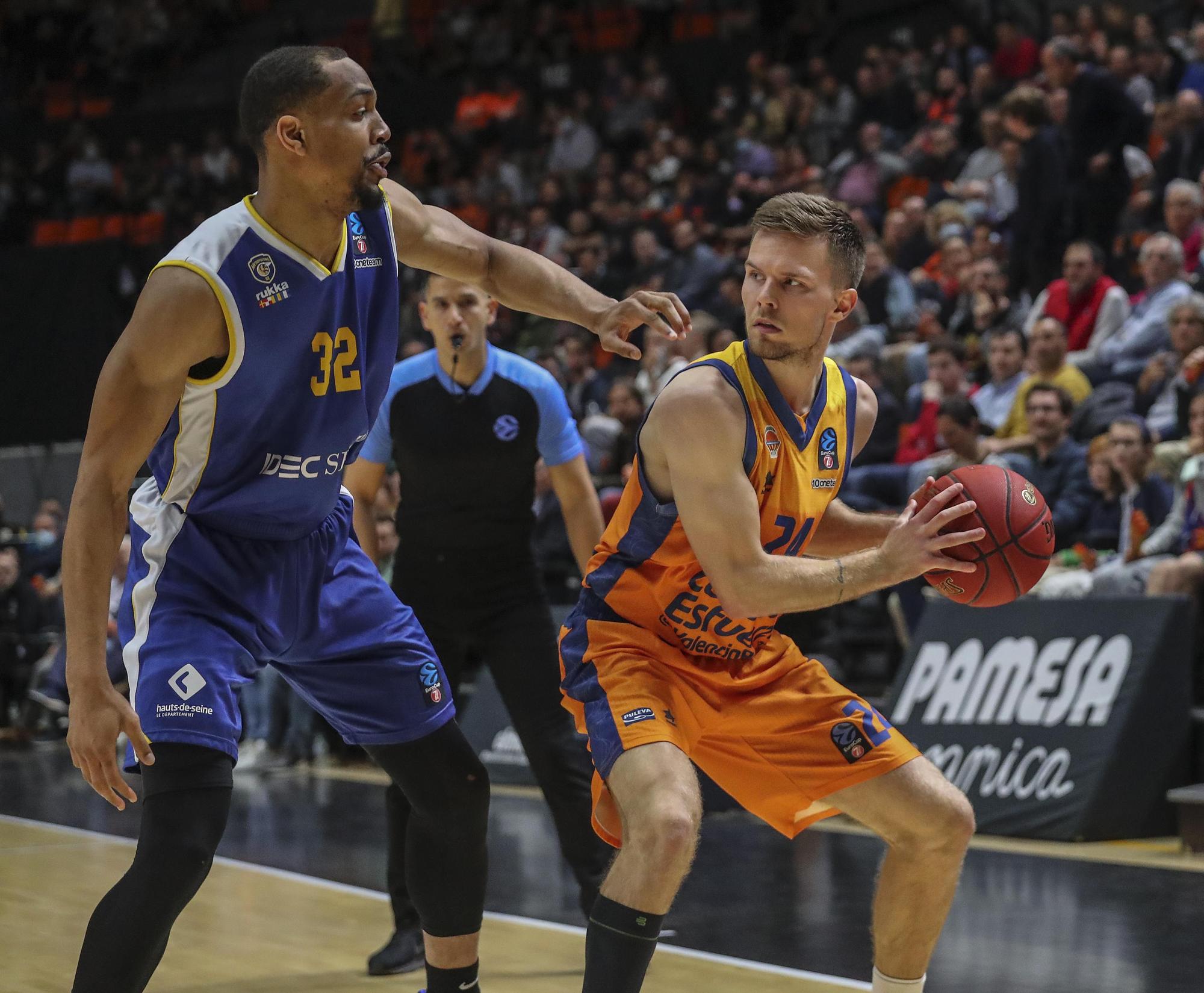 Valencia Basket vs Metropolitans, cuartos de la Eurocup