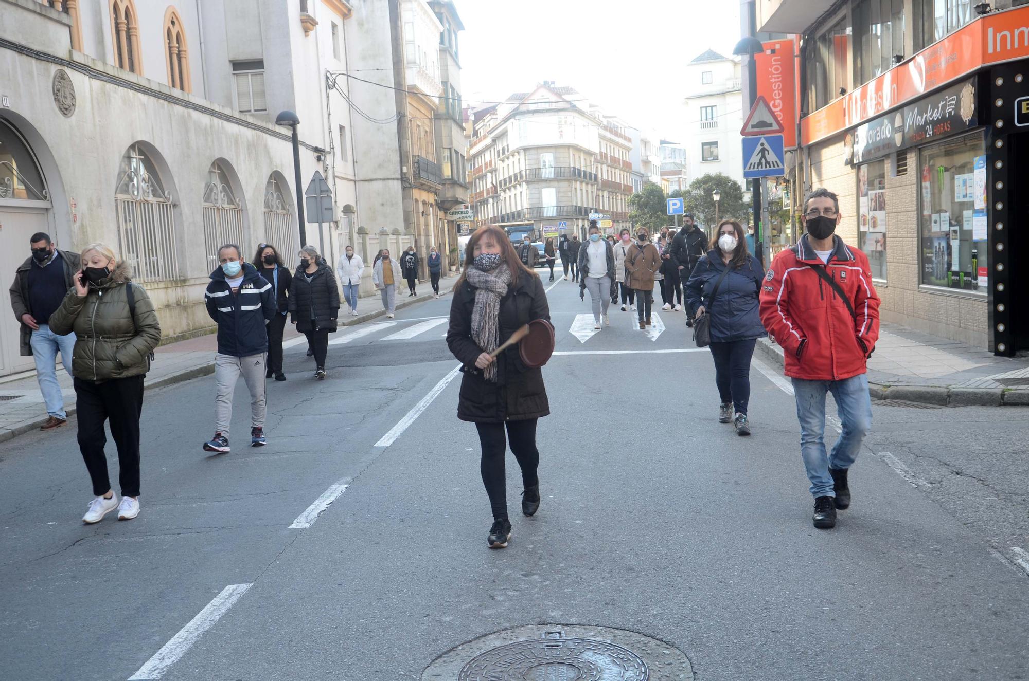 Manifestación masiva de la hostelería en Vilagarcía