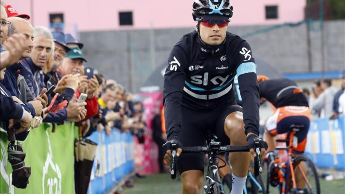 Mikel Landa tuvo que renunciar a correr la Vuelta por molestias en su cadera