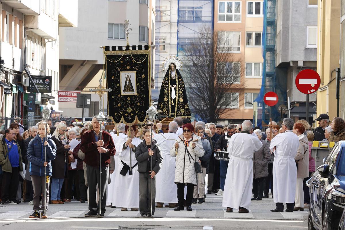 Primera procesión de la parroquia de San Francisco en O Ventorrillo
